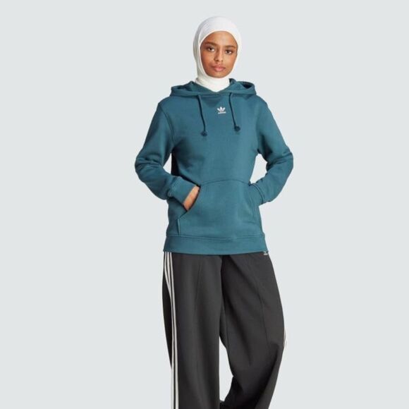 adidas Originals Women's Adicolor Essentials Fleece Hoodie size M arctic night - Picture 1 of 14